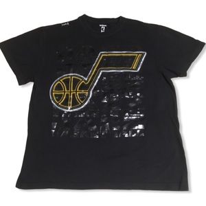 Utah Jazz Basketball NBA Black Shirt Size XL
